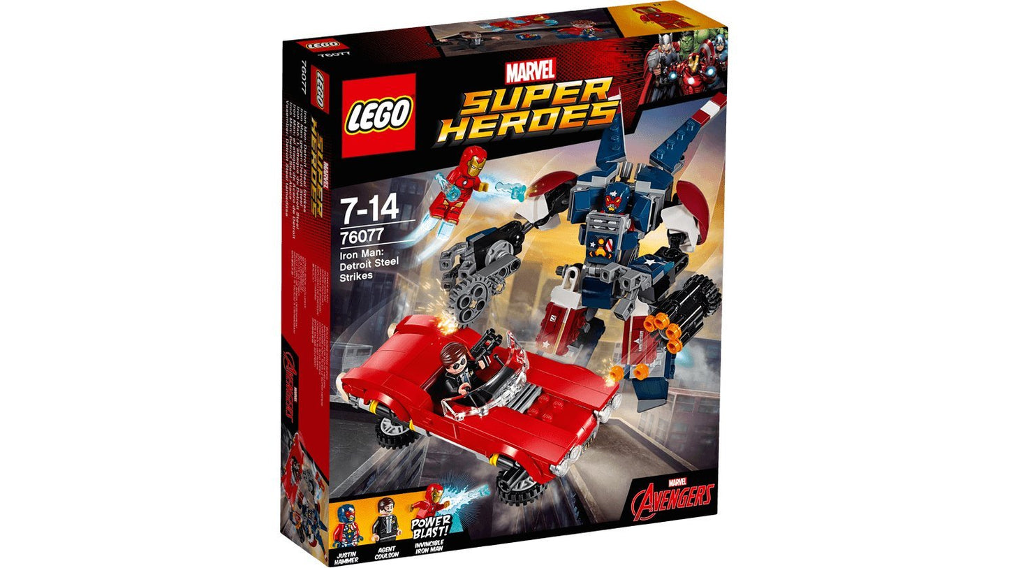 LEGO Marvel Super Heroes Iron Man: Detroit Steel Strikes 76077 Superhero Toy