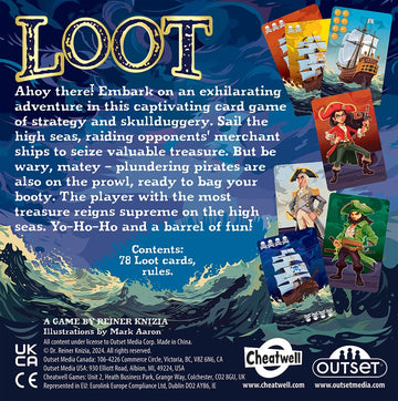 Outset Media Loot Card Game by Reiner Knizia - for 2 to 8 Players Ages 10 and up