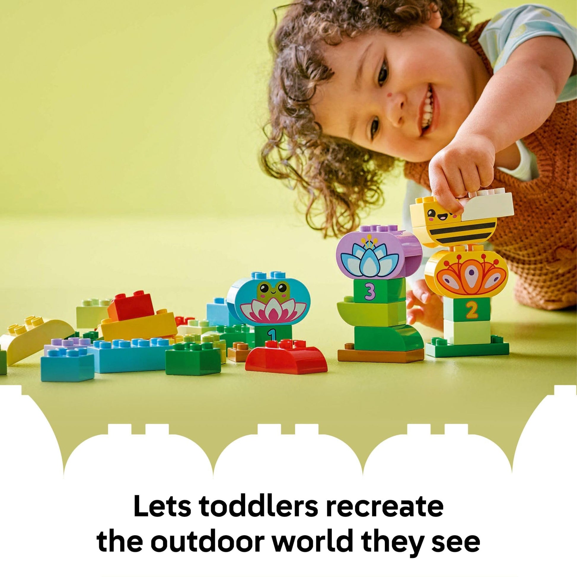 LEGO DUPLO Town Creative Garden & Flowers Building Toy Playset - Preschool Learning and Educational Flower Toy for Toddlers, Boys and Girls, Ages 2+