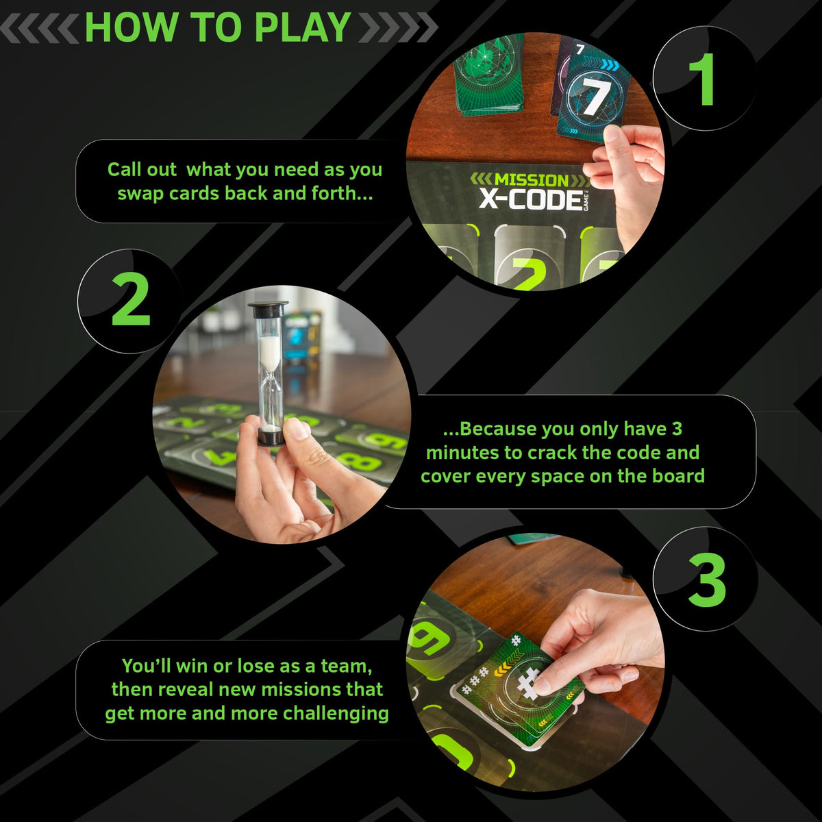 AMIGO Games X-Code - Cooperative Strategy Board Game for 2-8 Players, Ages 8+
