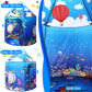 KIRKJUFELL Premium Under The Sea Kids Tent, Ocean Mermaid Play Tent for Kids as Gifts, Pop Up Princess Castle for Boys & Girls as Chirldren Playhouse