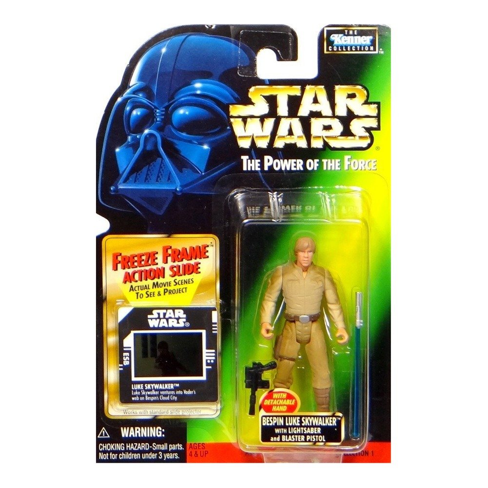 Star Wars, The Power of the Force Freeze Frame, Bespin Luke Skywalker Action Figure, 3.75 Inches