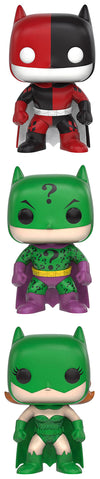 Funko ImPOPster: POP! Heroes Collectors Set Includes Batman/Harley, Batman/Riddler & Batgirl/Posion Ivy