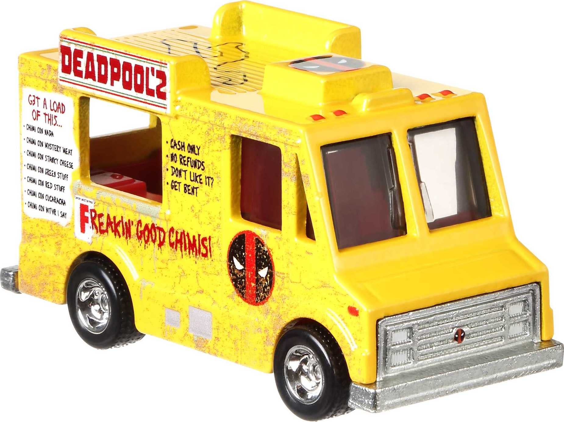 Hot Wheels Marvel Premium 4-Pack of 4 Toy Cars, Trucks & Vans Inspired by Popular Comic Book Characters in 1:64 Scale