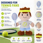 Olivia Martini Tennis Plush Toy for Kids - 10 Inch Sports Player Stuffed Animal, for Boys, Girls & Tennis Lovers, Soft Plush Doll for Bedroom Decor