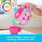 Fisher-Price Toddler Toy Laugh & Learn Sweet Manners Tea Set with Smart Stages Learning Songs for Pretend Play Kids Ages 18+ Months