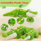 TITQWOP Alligator Stuffed Animal Plush Toy, Lying Flat Crocodile Hugging Pillow, Soft Long Plush for Kids & Adults, Cute Green Alligator Plush