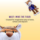 Plushible 14" LSU Mike The Tiger Mascot Plush Figure Toy - College Football Plush Doll, Soft Stuffed Toy for Kids & Adults, Surface Washable Ragdoll