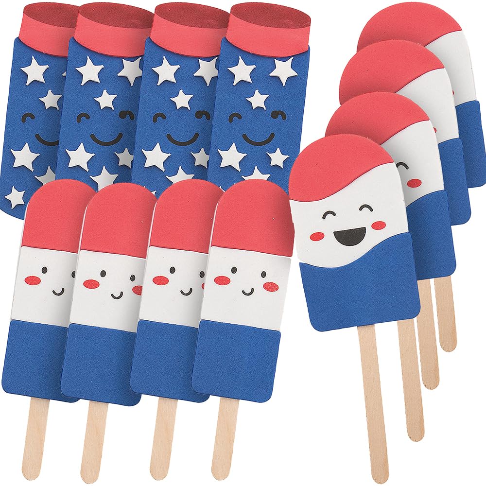 Foam Patriotic Cool Treats Magnet Craft Kit - Crafts for Kids and Fun Home Activities