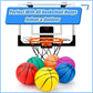 6" Mini Basketball Toy for Mini Pool Balls, Small Basketball for Over The Door Hoop, PVC Beach Balls for Kids Toddler Indoor 3 Pack