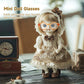 10 Pcs Doll Glasses, Mini Eyeglasses with Clear Lenses, Doll Dress Up Glasses, ABS Frame Eyewears, Colorful Fashion Accessories, Fashion Costume