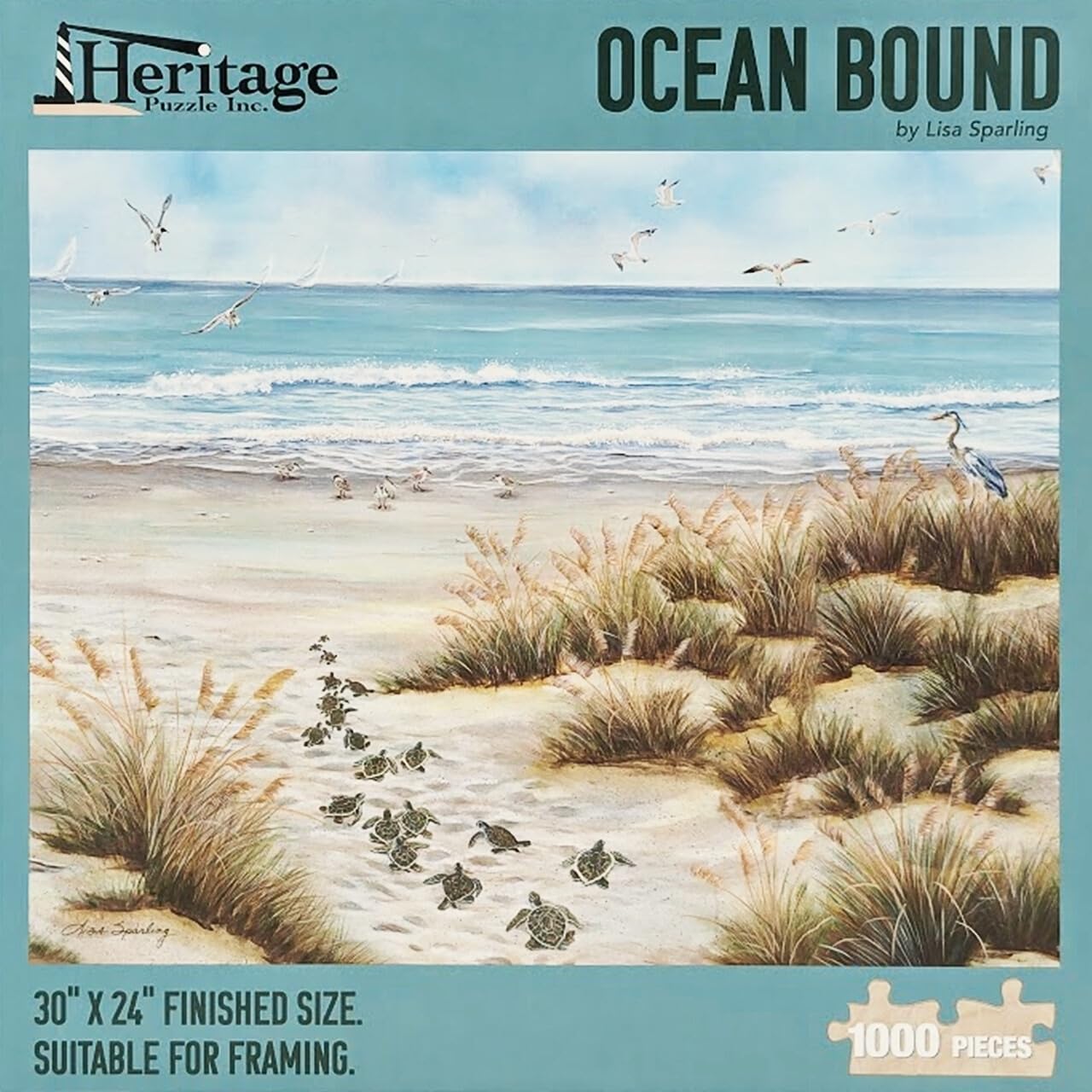 Heritage Puzzle Ocean Bound by Lisa Sparling 1000 Pieces