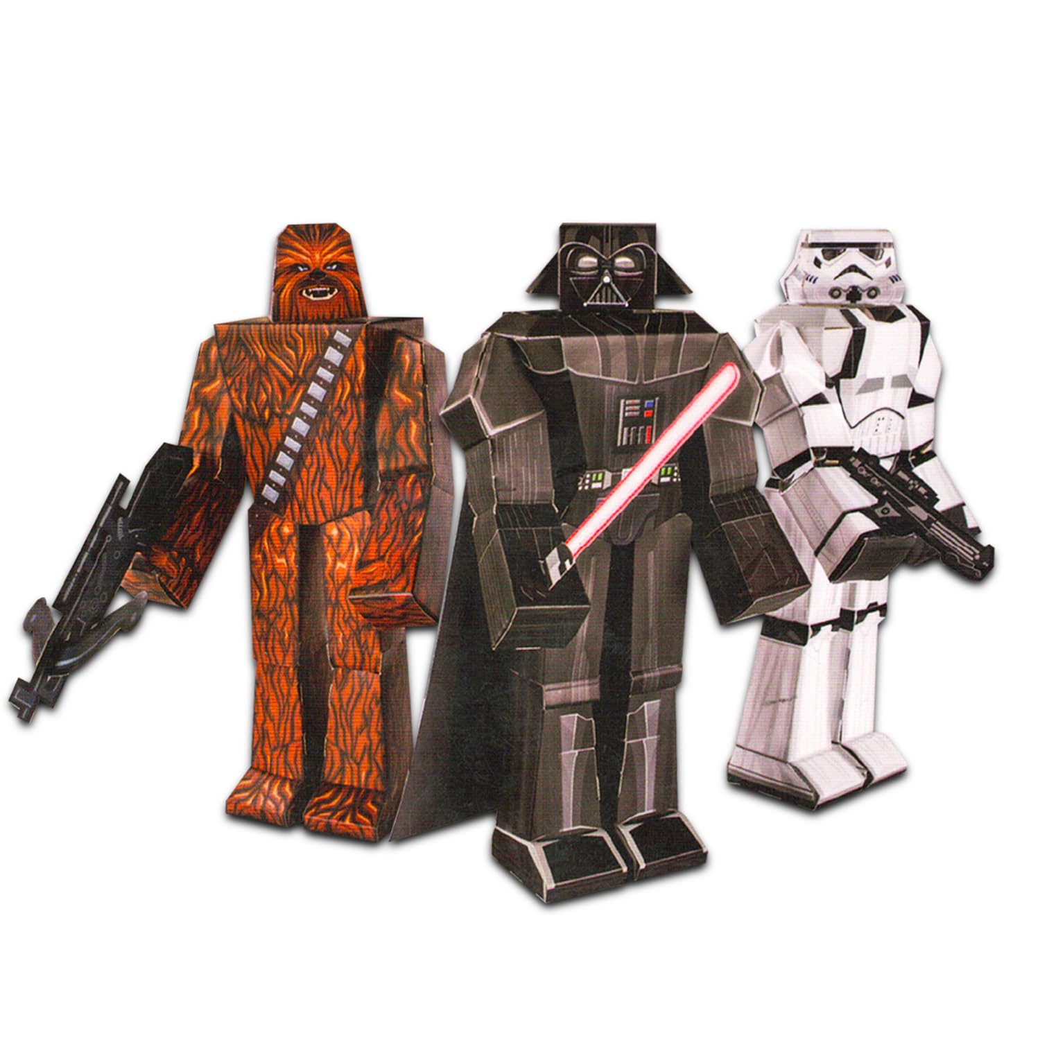 Star Wars Paper Model Kit Party Favor Set - 12 Packs of Paper Craft Activity Kits for Birthdays, Celebrations, Fun Activity, More | Star Wars Party