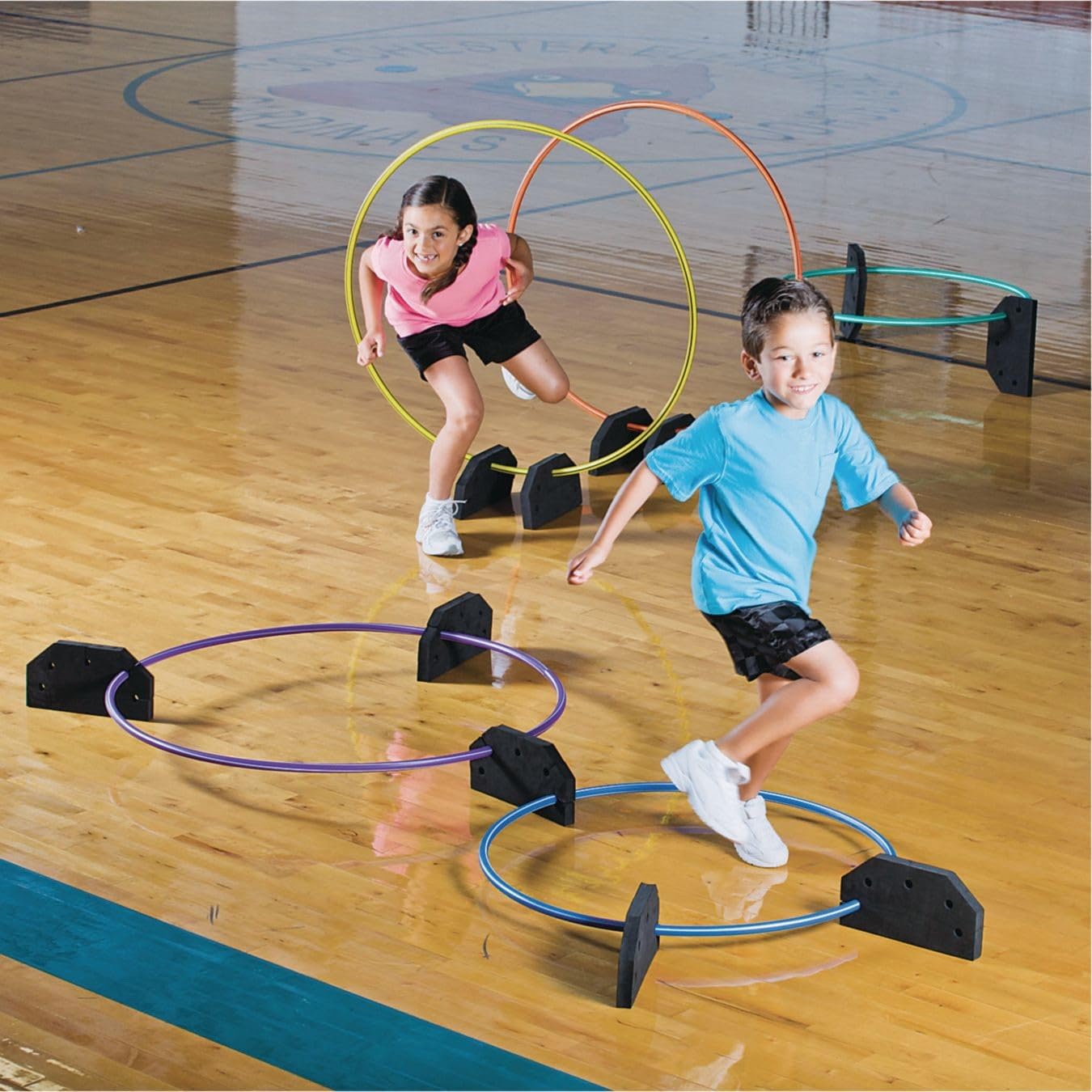 S&S Worldwide Candy-Striped Hoop Holder, Pack of 12