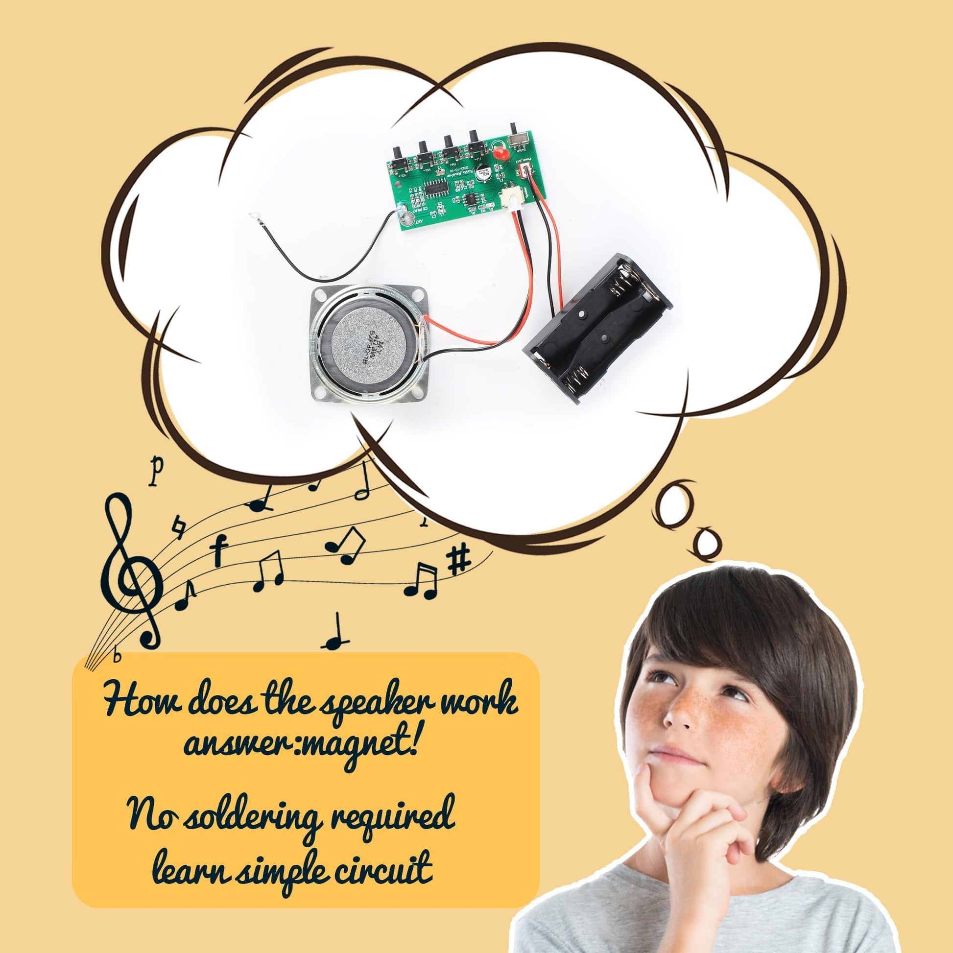Science Kits for Kids Age 8-12 12-14, STEM Kits for Kids Age 8-10, STEM Toys Build Your Own FM Radio Kit, DIY Electronic Snap Circuits Projects Gifts