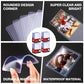 200 Card Sleeves Top Loaders for Cards Included 96 Pockets Top Loader Binder, 3" x 4" Baseball Card Protector Hard Plastic Card Holder for Sports