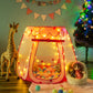 Crayline Pop Up Princess Tent with Star Light, Toys for Year Old Girl Birthday Gift, Girl Toys, Ball Pit for Girl Gift, Easy to Pop Up