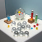 20 Pcs 10mm Clear Glass Marbles Solid Marble Beads Marbles Games Bouncing Ball Pinball Machine for Vase Fish Tank Filler Home Decor, Dice and Marble