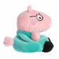 Aurora® Playful Peppa Pig™ Daddy Pig Palm Pals™ Stuffed Animal - Officially Licensed Toys for All Fans - Perfect for Birthdays, Adults and Kids All