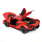 Toy Cars for Kids Ages 3-12 Diecast Metal Model Car with Light and Sound Pull Back Toy Car for Boys Age 3 + Year Old (Red)