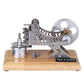 ENGINEDIY Engine Model Kit for Adults - DIY All-Metal Vacuum Stirling Engine Stem Steam Model Set with Solid Wood Baseplate Build Your Own Stirling