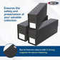 BCW QuickFold Card Boxes for Graded Cards - Black | Magnetic Closure Card Storage Box | Holds 50 Slabs for Graded Cards Each | Compatible with PSA