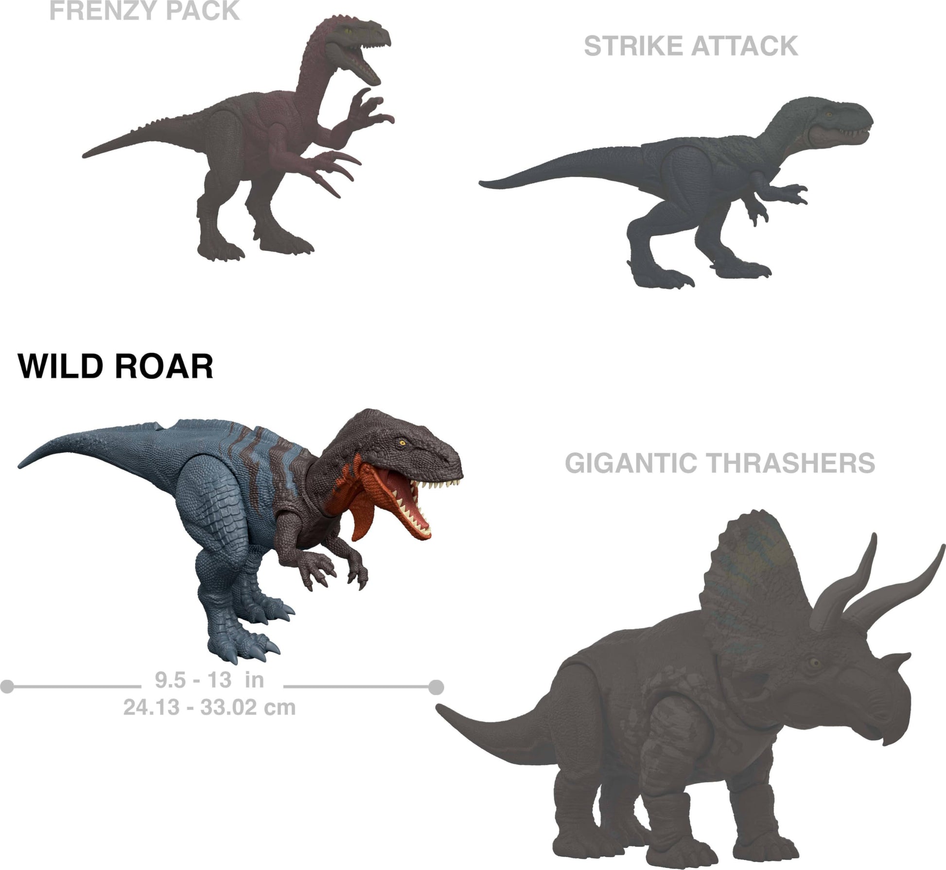 Mattel Jurassic World Wild Roar Afrovenator Dinosaur Figure