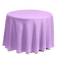 Gee Di Moda Round Tablecloth - 70 Inch Lavender Round Table Cloth for 24 to 48 Inch Round Tables - Heavy Duty Washable Fabric - for Buffet Table