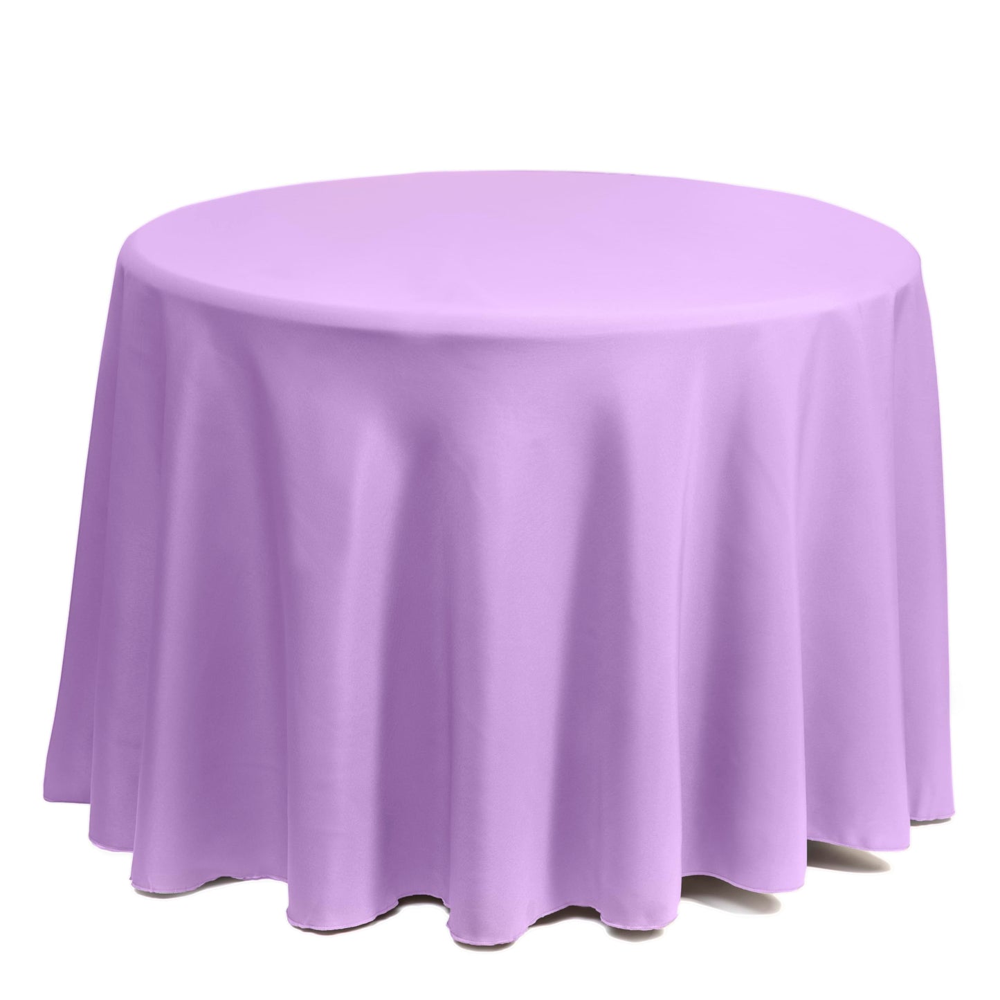 Gee Di Moda Round Tablecloth - 70 Inch Lavender Round Table Cloth for 24 to 48 Inch Round Tables - Heavy Duty Washable Fabric - for Buffet Table