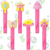 24PCS Glitter Princess Bubble Wands,Princess Birthday Party Supplies Prizes Castle Party Supplies Mini Bubbles Birthday,Goodie Bag Stuffers