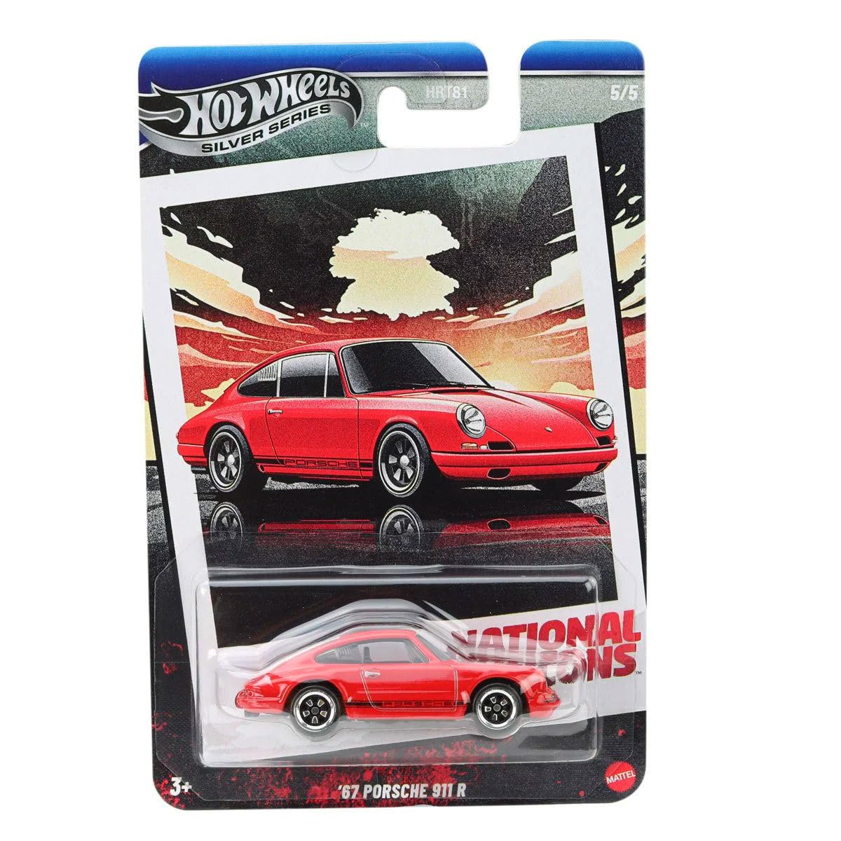 Hot Wheels National Icons Collection Silver Series - 5-Car Die?Cast Bundle, 1:64 Scale, Ages 3+ (HRT81?956G)