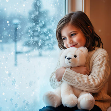 The Petting Zoo Polar Bear Stuffed Animal, Gifts for Kids, Wild Onez Zoo Animals, Polar Bear Plush Toy 12 inches