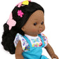 Dream Collection: Hairstylist Play Set - 12" African American Doll - Blue & Butterflies, Salon Beauty Toy Set, Sounds Blow Dryer, Accessories, Kids 3+
