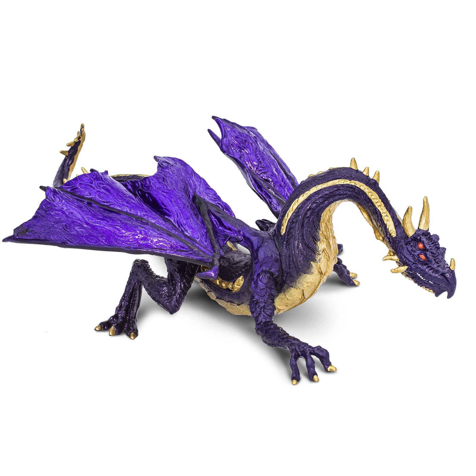 Safari Ltd. Midnight Moon Dragon Figurine - Hand-Painted, Detailed 9" Model Figure - Elusive Dark Dragon Toy for Boys, Girls & Kids Ages 4+