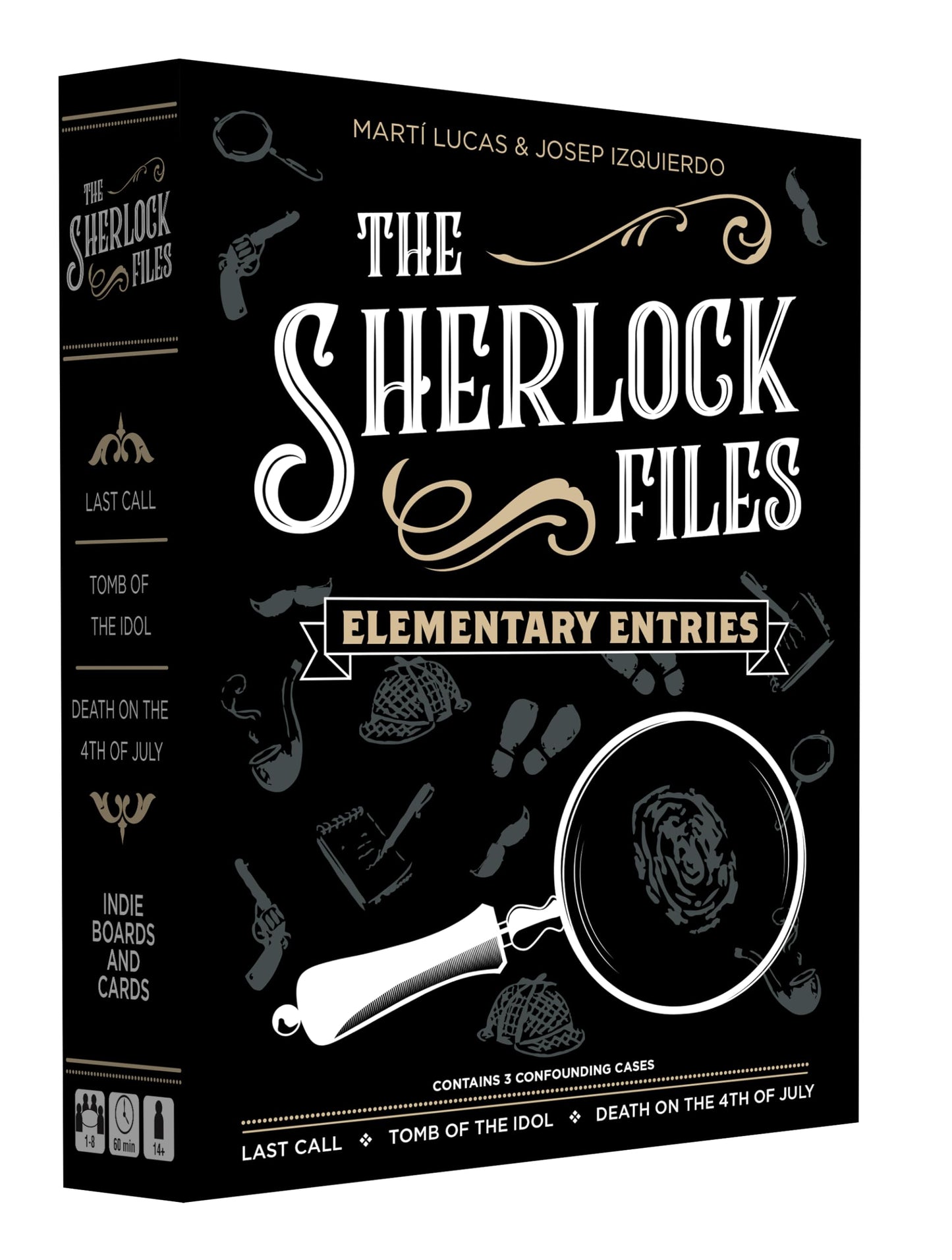 Indie Boards & Cards Sherlock Files: Elementary Entries - Cooperative Modern Detective Game - for 1 to 8 Players, Ages 14+