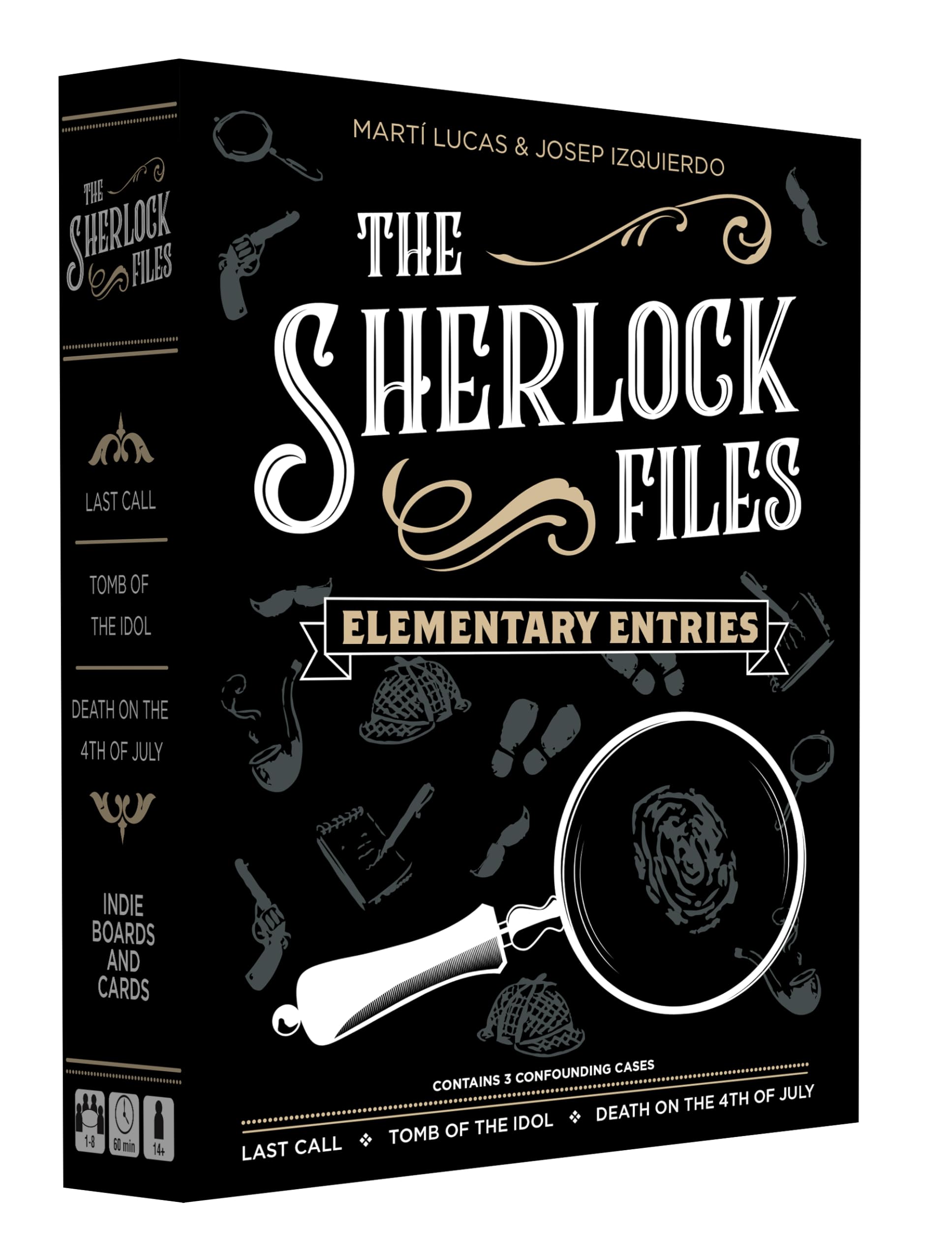 Indie Boards & Cards Sherlock Files: Elementary Entries - Cooperative Modern Detective Game - for 1 to 8 Players, Ages 14+