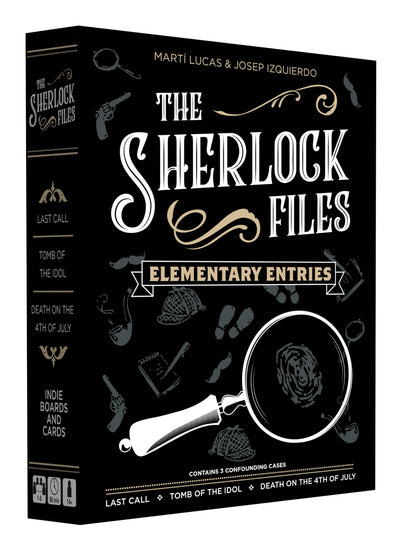 Indie Boards & Cards Sherlock Files: Elementary Entries - Cooperative Modern Detective Game - for 1 to 8 Players, Ages 14+