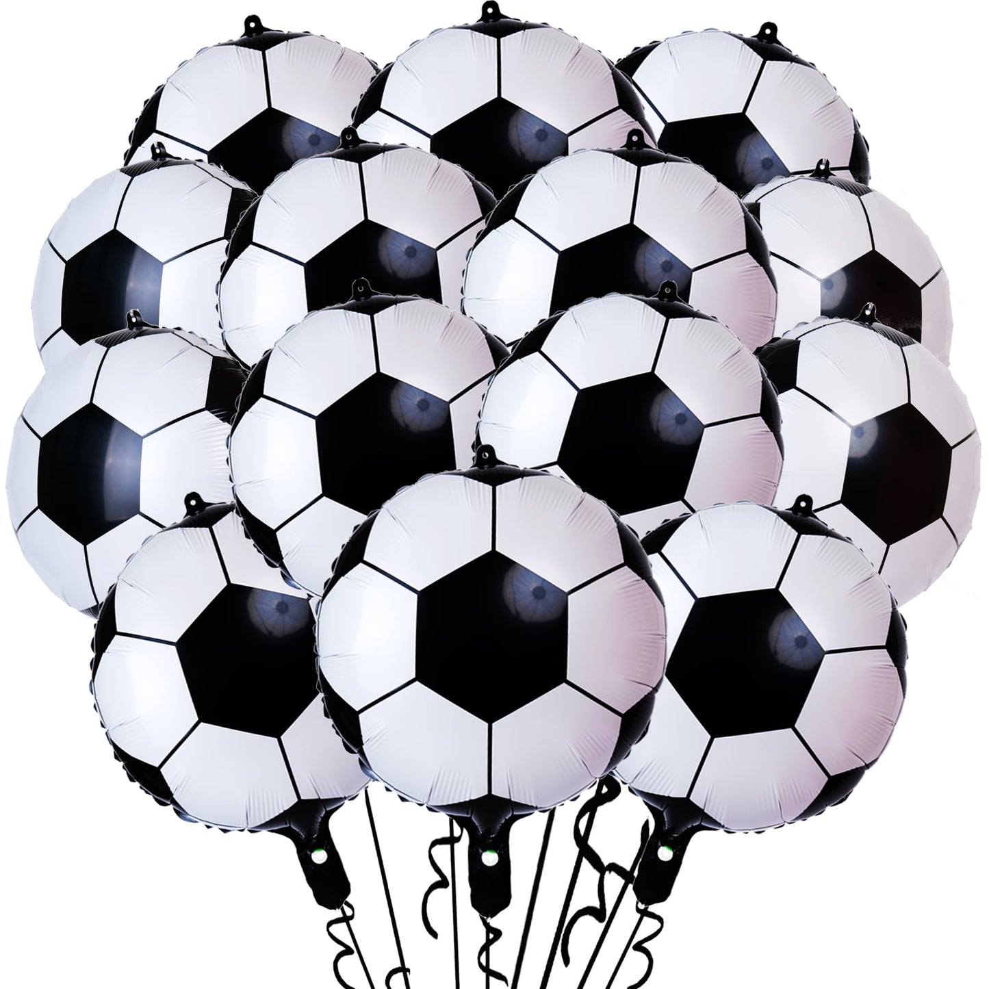14 Pcs Soccer Party Balloons,18 Inch Soccer Foil Balloon Sports Theme for Soccer Themed Party Decorations,Soccer Balloons Birthday Party Sports Party