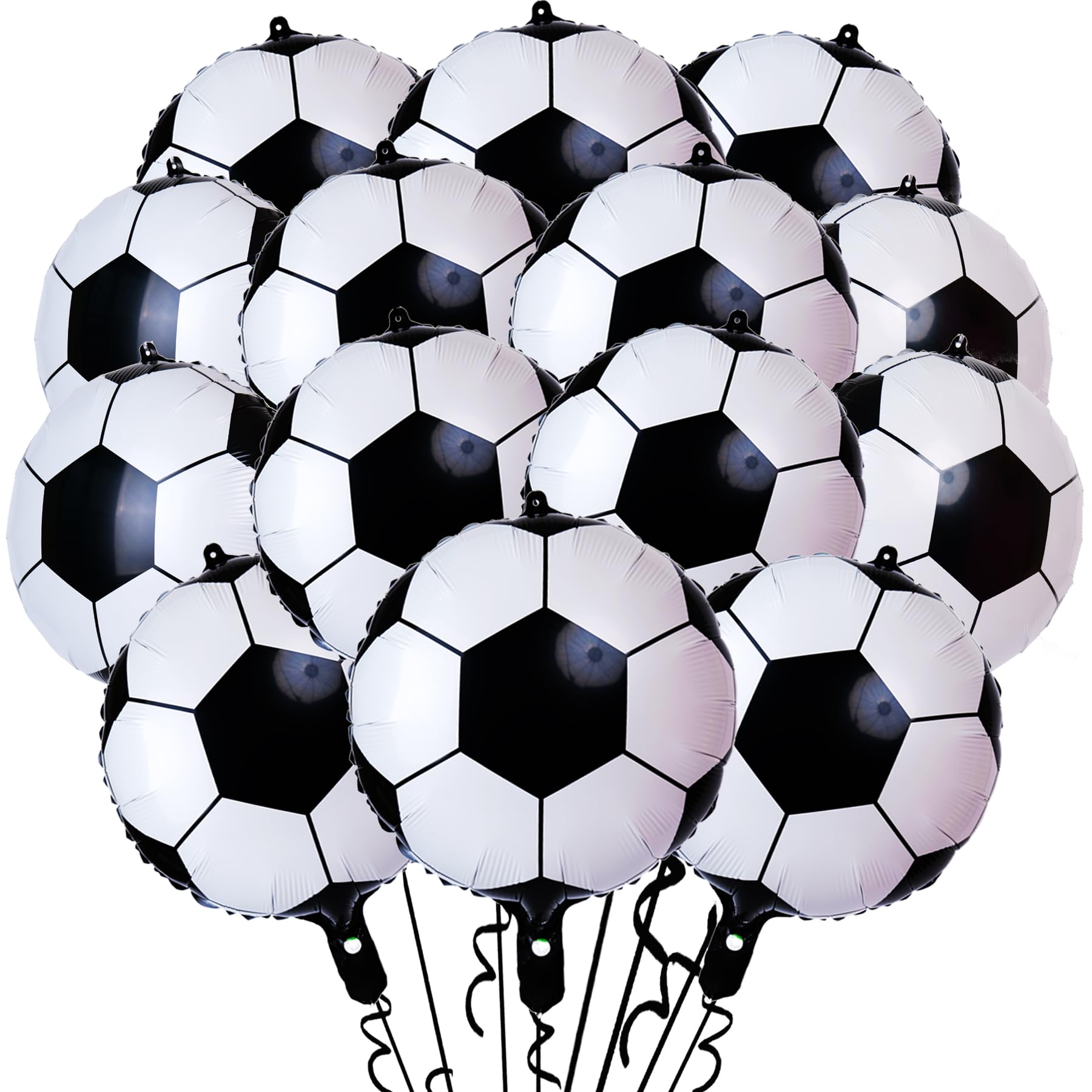 14 Pcs Soccer Party Balloons,18 Inch Soccer Foil Balloon Sports Theme for Soccer Themed Party Decorations,Soccer Balloons Birthday Party Sports Party