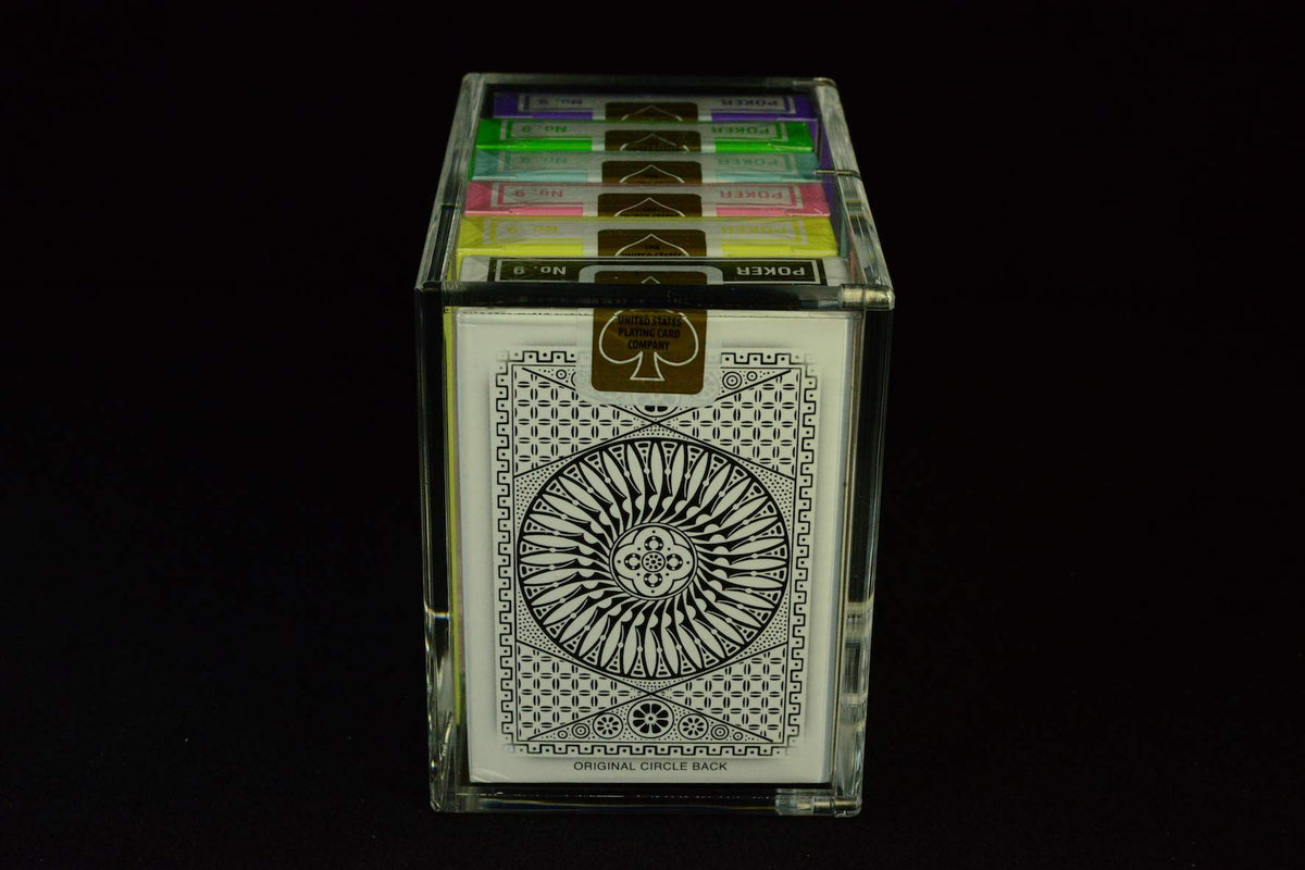 Carat X6 Card Case for Playing Card Decks - Strong Clear Acrylic & Magnetic Seal