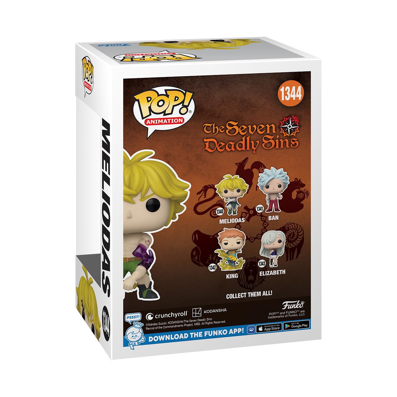 Pop! Animation: The Seven Deadly Sins - Meliodas (Demon Mode) PX Vinyl Figure