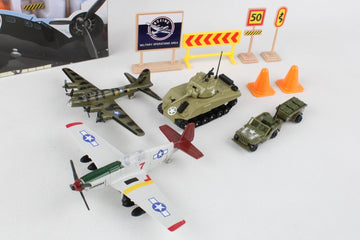 Daron Boeing WWII 10-Piece Die-Cast Military Playset Toy Ages 3+