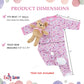 Emily Rose 14 Inch Doll Pink Cupcake Print Pajama Set Gift Boxed | USA Brand 2-Piece Sleeping Outfit with Teddy Bear Companion | Encourages Creative