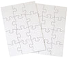 24 Blank Jigsaw Puzzles - 5.5 inch x 8 inch, 12 Pieces per Puzzle - Excellent for Kids Activities, Arts & Crafts, Invitations, Blank Puzzles to Draw