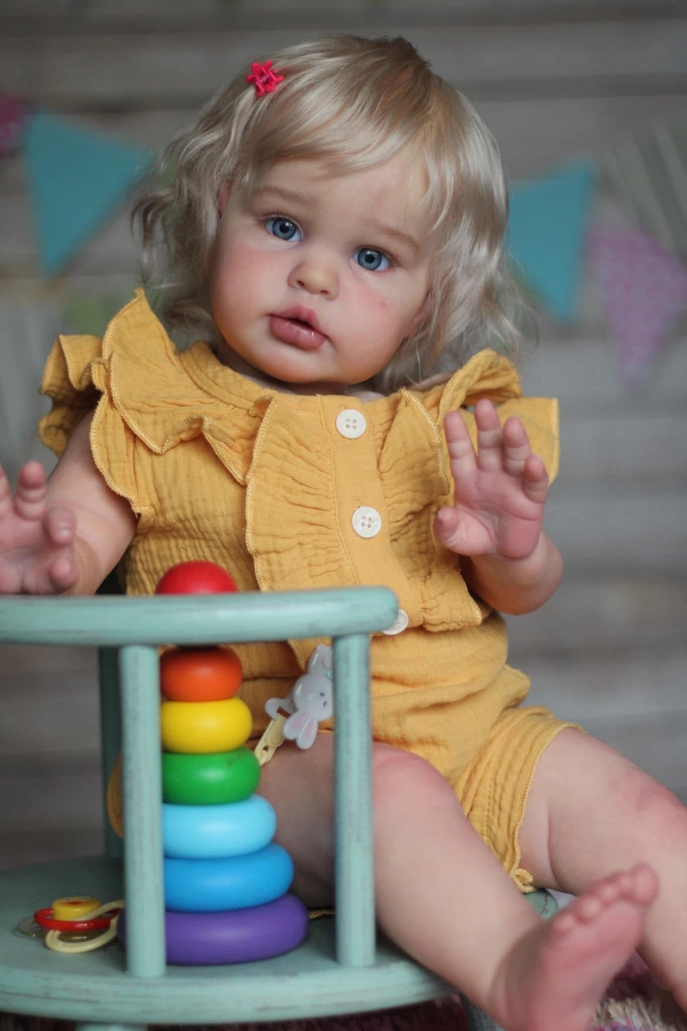 Hengluck Realistic Reborn Baby Dolls Girls 24 Inch Lifelike Baby Dolls Real Life Newborn Baby Dolls that Look Real Realistic Toddler Doll Soft Cotton