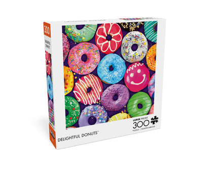 Buffalo Games - Delightful Donuts - 300 Large Piece Puzzle for Adults