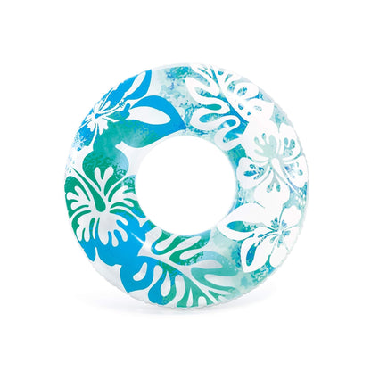 Intex Inflatable Clear Color Swim Tubes Blue