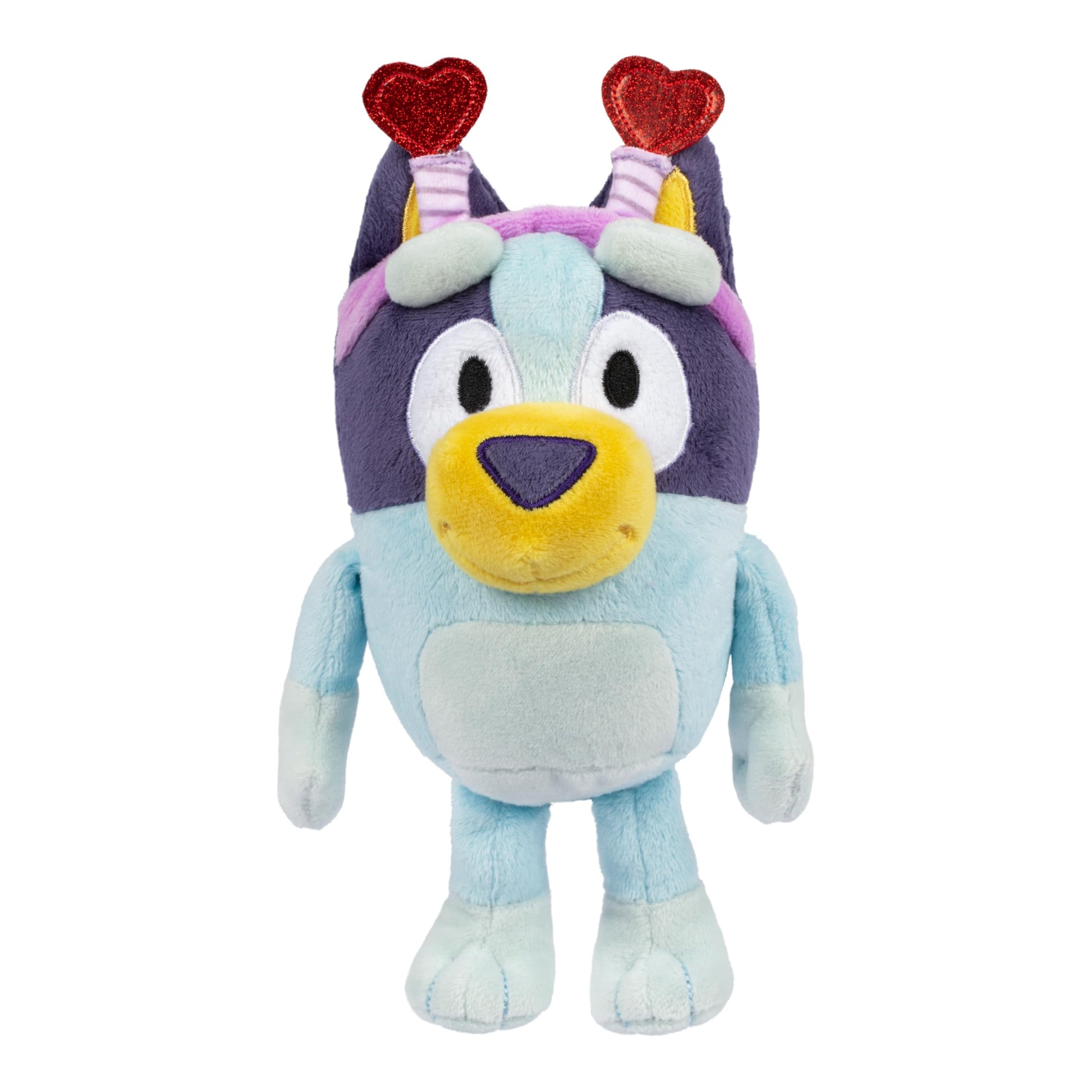 Bluey Smoochy Kiss Figure 2-Pack, Glittery Heart Headband Bingo