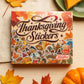 200 Pcs Thanksgiving Stickers Pack - Waterproof Vinyl Fall Stickers for Water Bottles, Laptops, Scrapbooks, Crafts & Party Favors - Cute Autumn