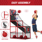 HYES Basketball Arcade Game Indoor, Outdoor Kids Basketball Hoop